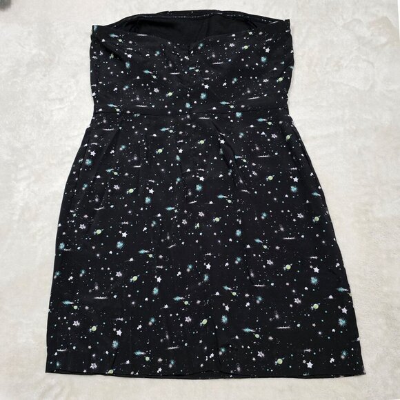 BCBGGeneration Strapless Galaxy Print Dress – Butterfly Front – Size 8 – NWOT - Picture 9 of 11